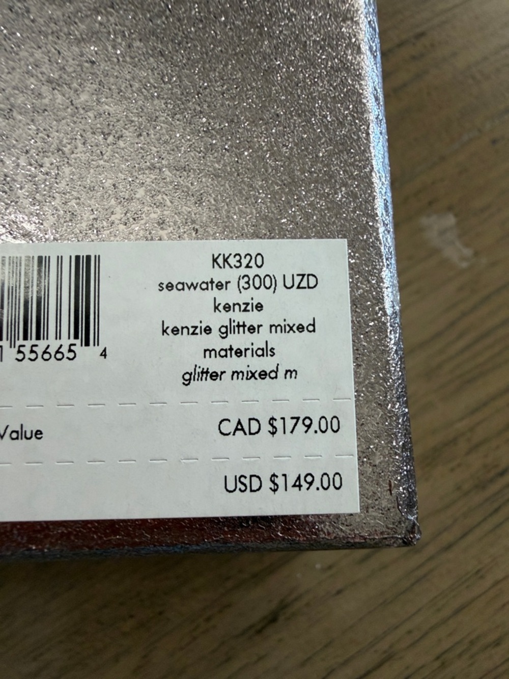 kate spade New York Glitter Zip Pouch in Mint - Picture 5 of 5